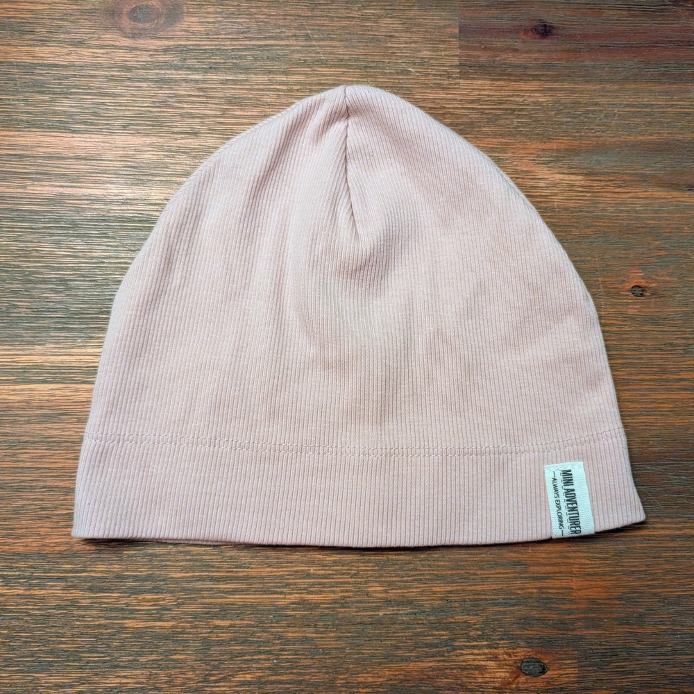 H&M Light Pink Ribbed Kids Hat